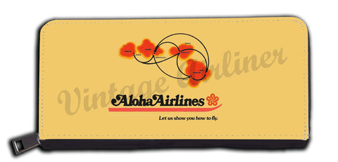 Aloha Airlines Logo and Route Map Wallet