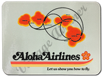 Aloha Airlines Bag Sticker Glass Cutting Board