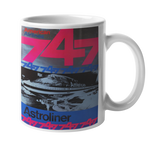 American Airlines 747 Art Coffee Mug