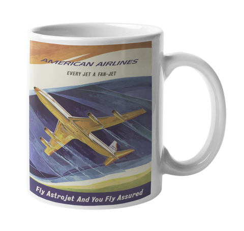 American Airlines Vintage Astrojet Coffee Mug