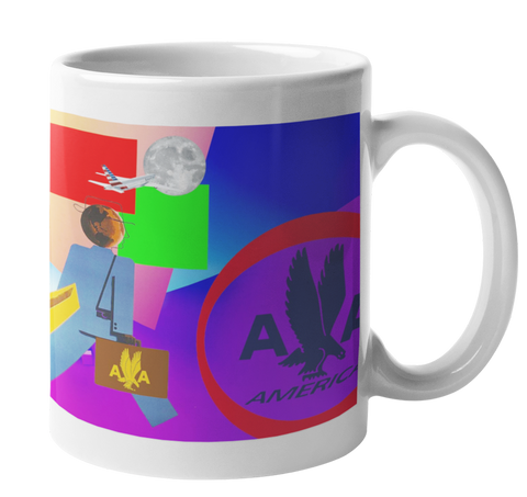 American Airlines Abstract Business Coffee Mug