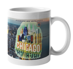 American Airlines Chicago Art Coffee Mug