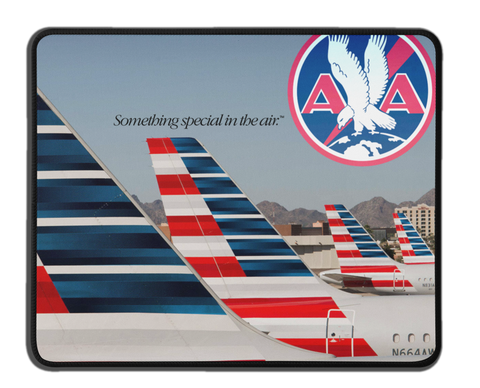 American Airlines Livery Flag Tail MousePad