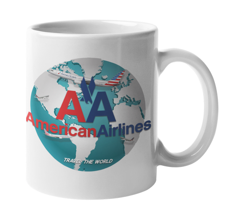 American Airlines Globe Logo Coffee Mug