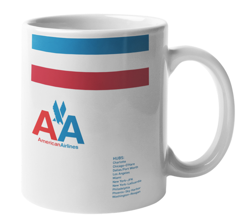 American Airlines Hubs Coffee Mug