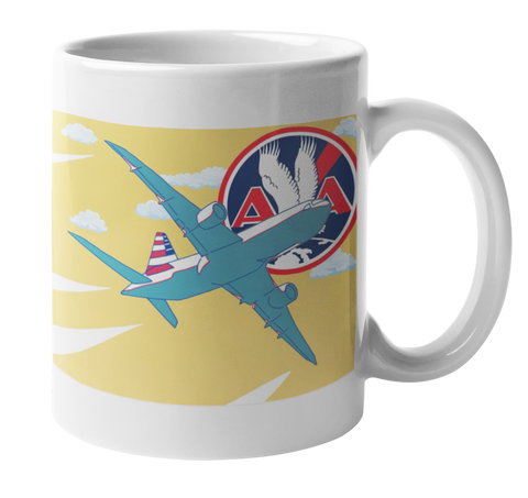 American Airlines In The Clouds Coffee Mug