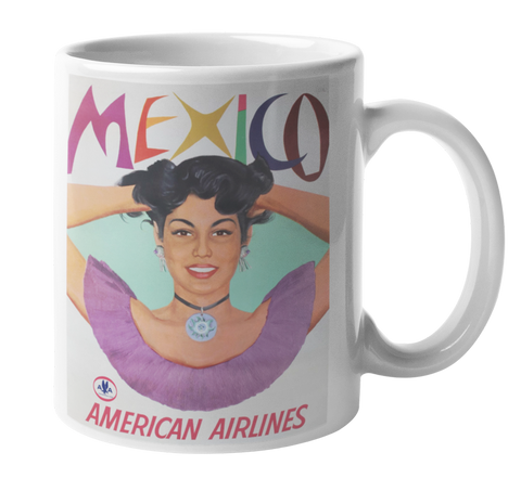 American Airlines Mexico Vintage Coffee Mug