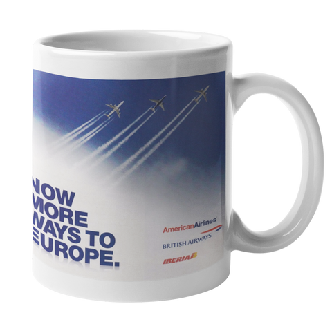 American Airlines More Ways To Europe Coffee Mug