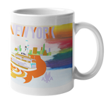 American Airlines New York Art Coffee Mug