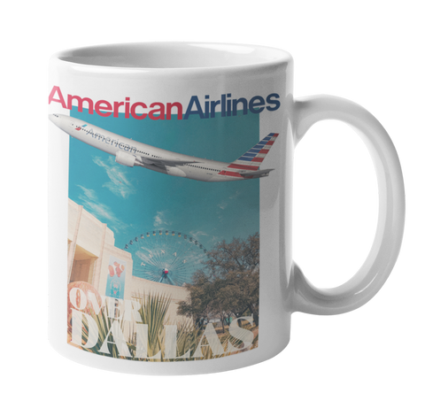 American Airlines Over Dallas Fair Coffee Mug