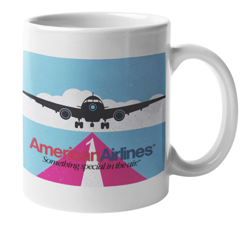 American Airlines Grunge Art Coffee Mug