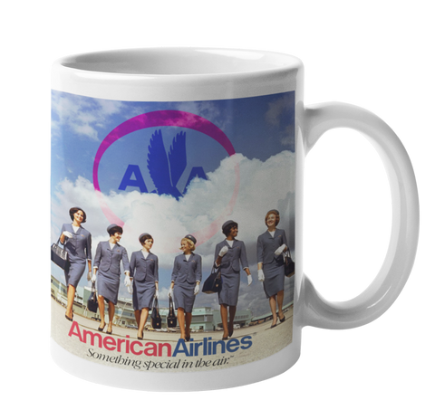 American Airlines Stewardess Sky Logo Coffee Mug