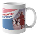 American Airlines Retro Stewardess Coffee Mug