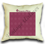 America West Logo Linen Pillow Case Cover