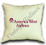 America West Airlines Original Logo Linen Pillow Case Cover