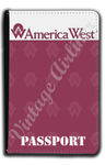 America West Logo Passport Case