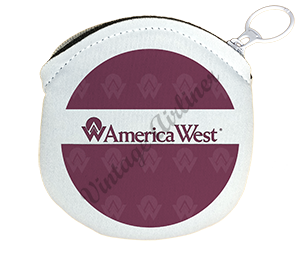America West Logo Round Coin Purse