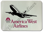 America West 737 Logo Glass Cutting Board