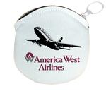 America West 737 Logo Round Coin Purse