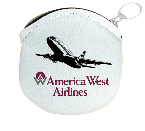 America West 737 Logo Round Coin Purse