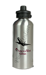 America West Airlines 737 Logo Bag Sticker Aluminum Water Bottle