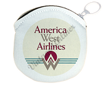 America West First Logo Round Coin Purse