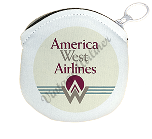 America West First Logo Round Coin Purse