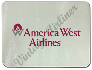 America West Logo Glass Cutting Board