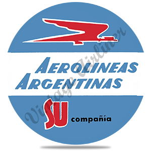 Aerolineas Argentinas 1960's Vintage Round Coaster