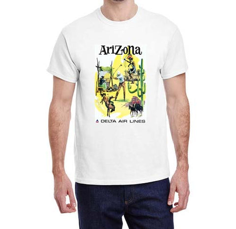 Vintage Arizona Delta Air Lines Travel Poster T-shirt