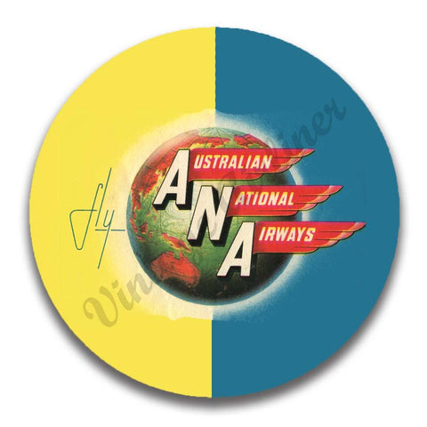 Australian National Airlines Vintage 1950's Magnets