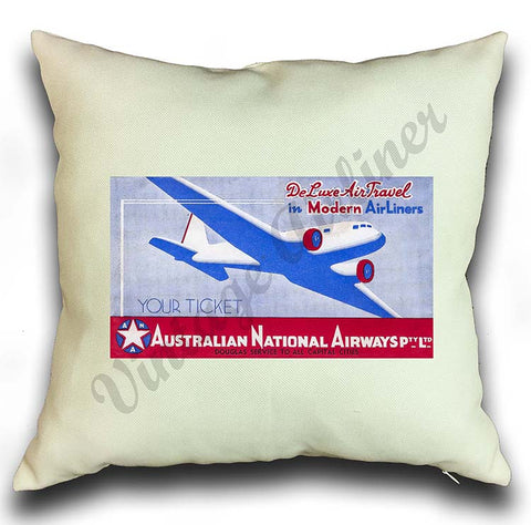 Australian National Airways Pillow Case Cover