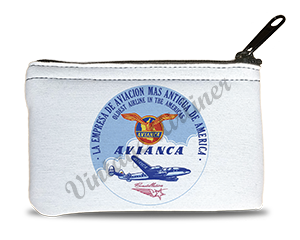 Avianca Airlines 1950's Bag Sticker Rectangular Coin Purse