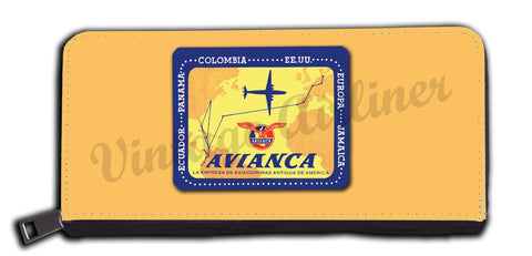 Avianca Vintage 1940's Bag Sticker Wallet