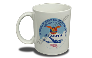 Avianca Airlines 1950's Bag Sticker  Coffee Mug