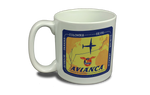 Avianca Airlines 1940's Bag Sticker  Coffee Mug