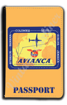 Avianca Airlines 1940's Vintage Bag Sticker Passport Case