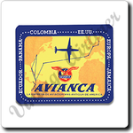 Avianca Airlines Vintage 1940's Square Coaster