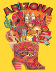 Arizona American Airlines Travel Poster Mini Travel Puzzle by New York Puzzle Company - (100 pieces)