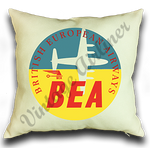 British Empire Airways Logo Linen Pillow Case Cover