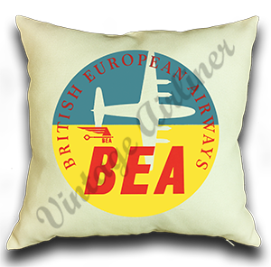 British Empire Airways Logo Linen Pillow Case Cover