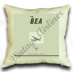 British European Airways Logo Linen Pillow Case Cover