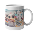 Ticket To Berlin Collage Art Coffee Mug