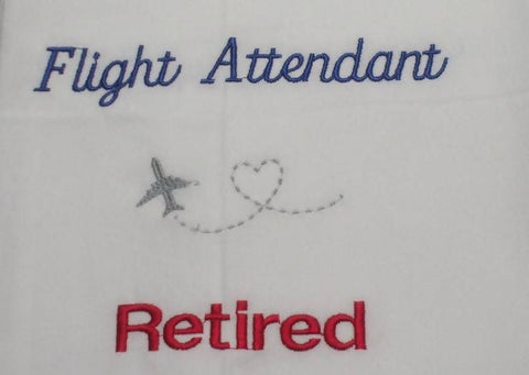 Flight Attendant Retired (Full Size Towel)