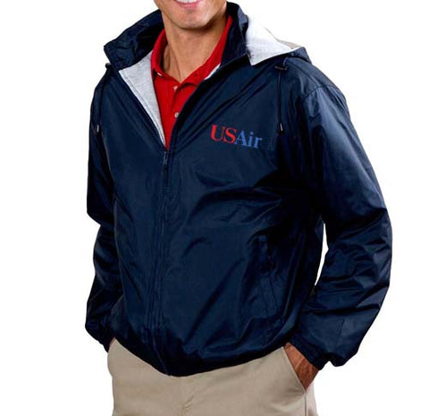 US Air Logo Lined Zip Jacket