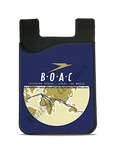 British Overseas Airways Corporation (BOAC) 1950's Vintage Bag Sticker Card Caddy