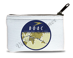 British Overseas Airways Corporation (BOAC) Bag Sticker Rectangular Coin Purse