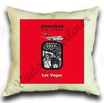 Bonanza Air Lines Timetable Cover Linen Pillow Case Cover