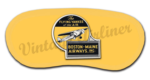 Boston Maine Airways Flying Yankee Sleep Mask