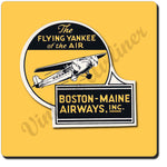 Boston Maine Airways Flying Yankee Vintage Coaster